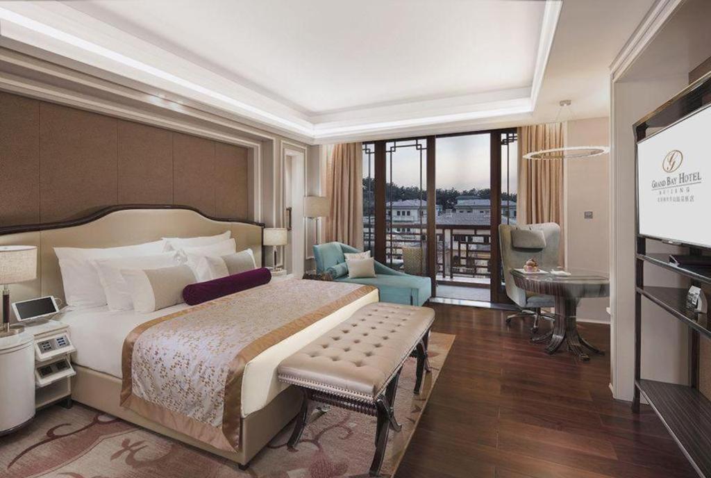 Grand Bay Hotel Beijing Xiaotangzhuang Exterior foto
